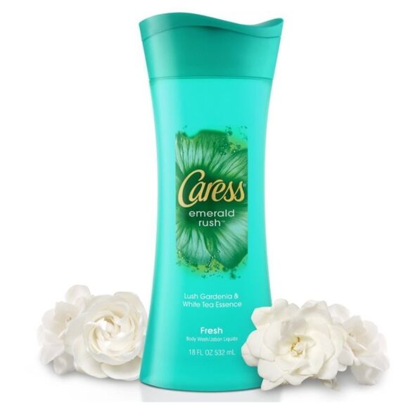 Caress Emerald Rush Body Wash Lush Gardenia & White Tea Essence